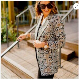 Cabi 3733 Python Jacket Blazer Size 8 EUC